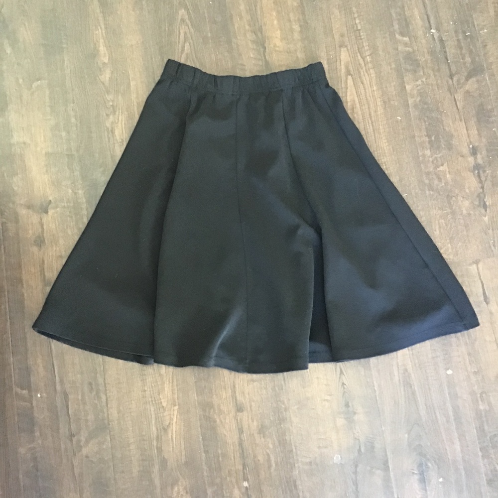Girls black a-line skirt  blue violet size 14